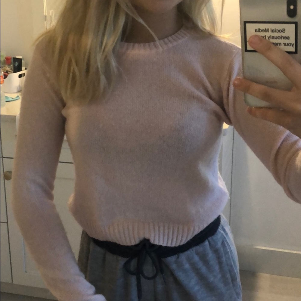 pink brandy melville sweater